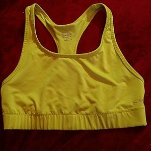 Neon green sports bra